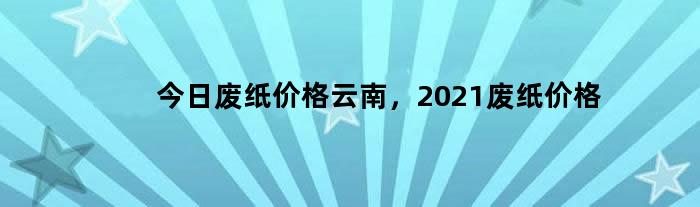 最新动态！云南废纸行情与市场因素分析解读